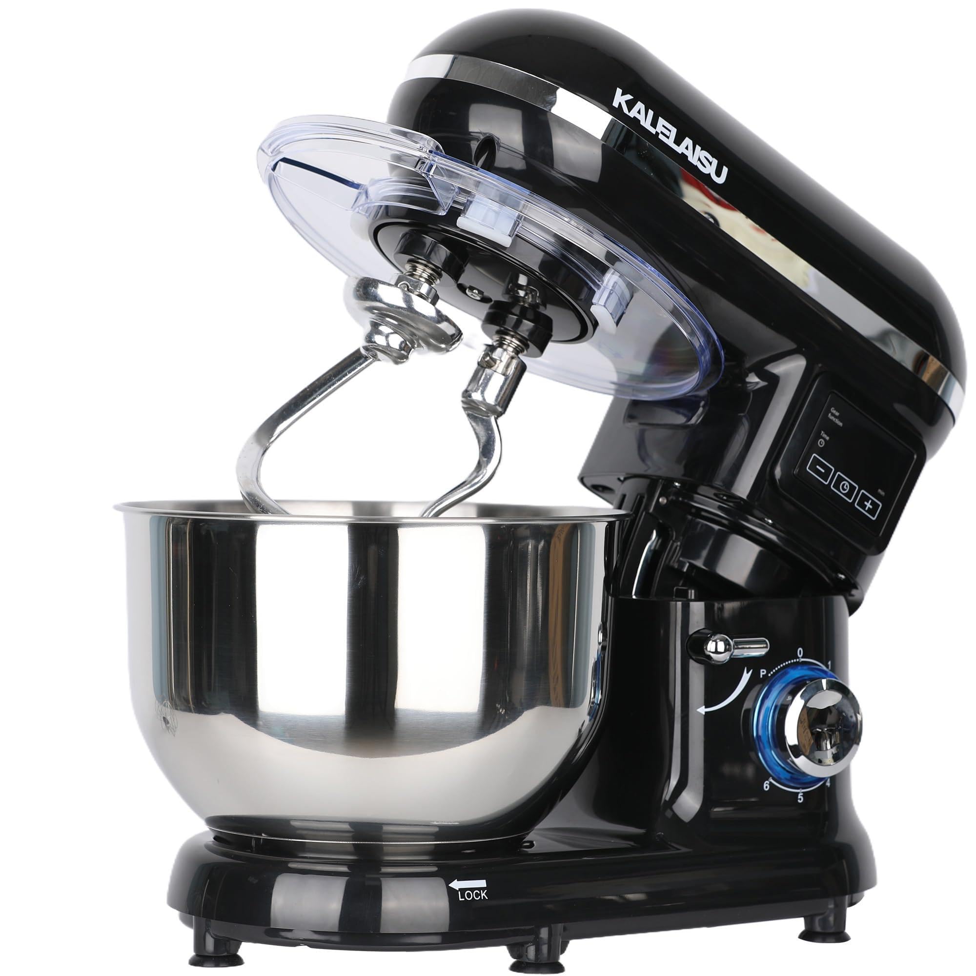 Amazon | KALELAISU スタンドミキサー 5.5L大容量 99分タイマー機能