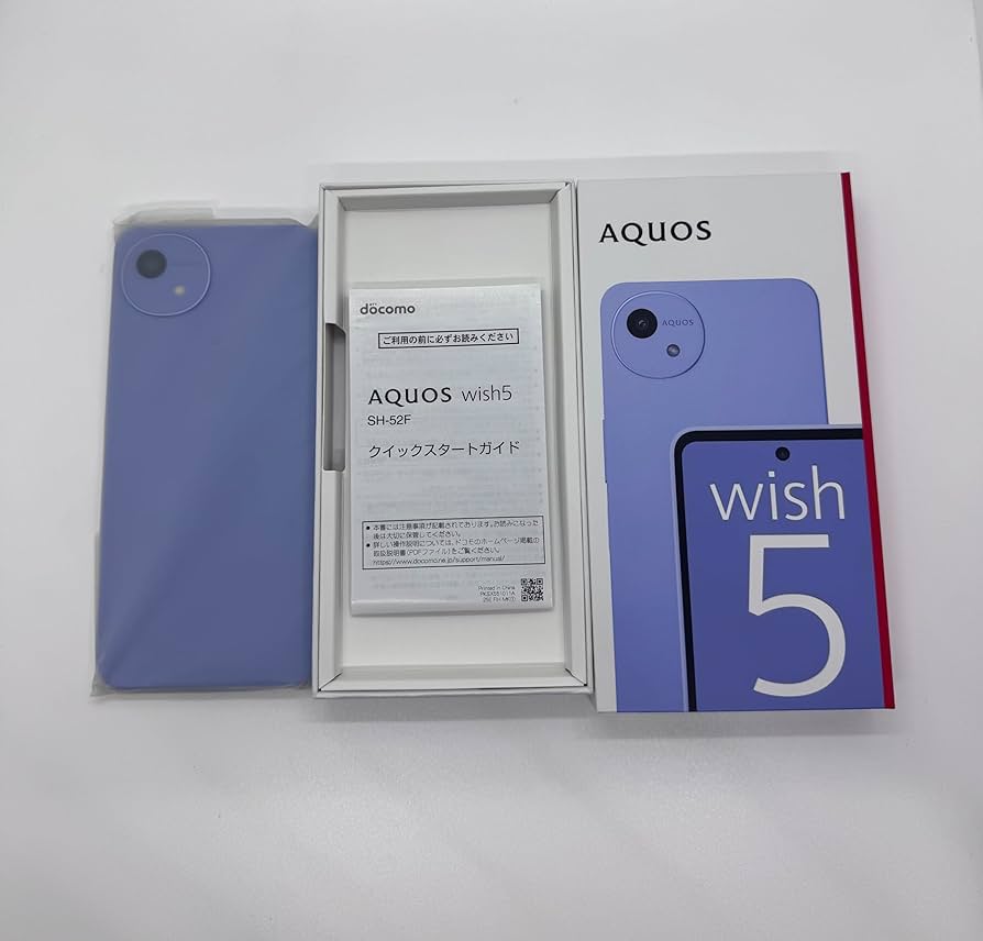 Amazon | SIMフリー wish5 SH-52F 4G+64G docomo ミソラ 白ロム