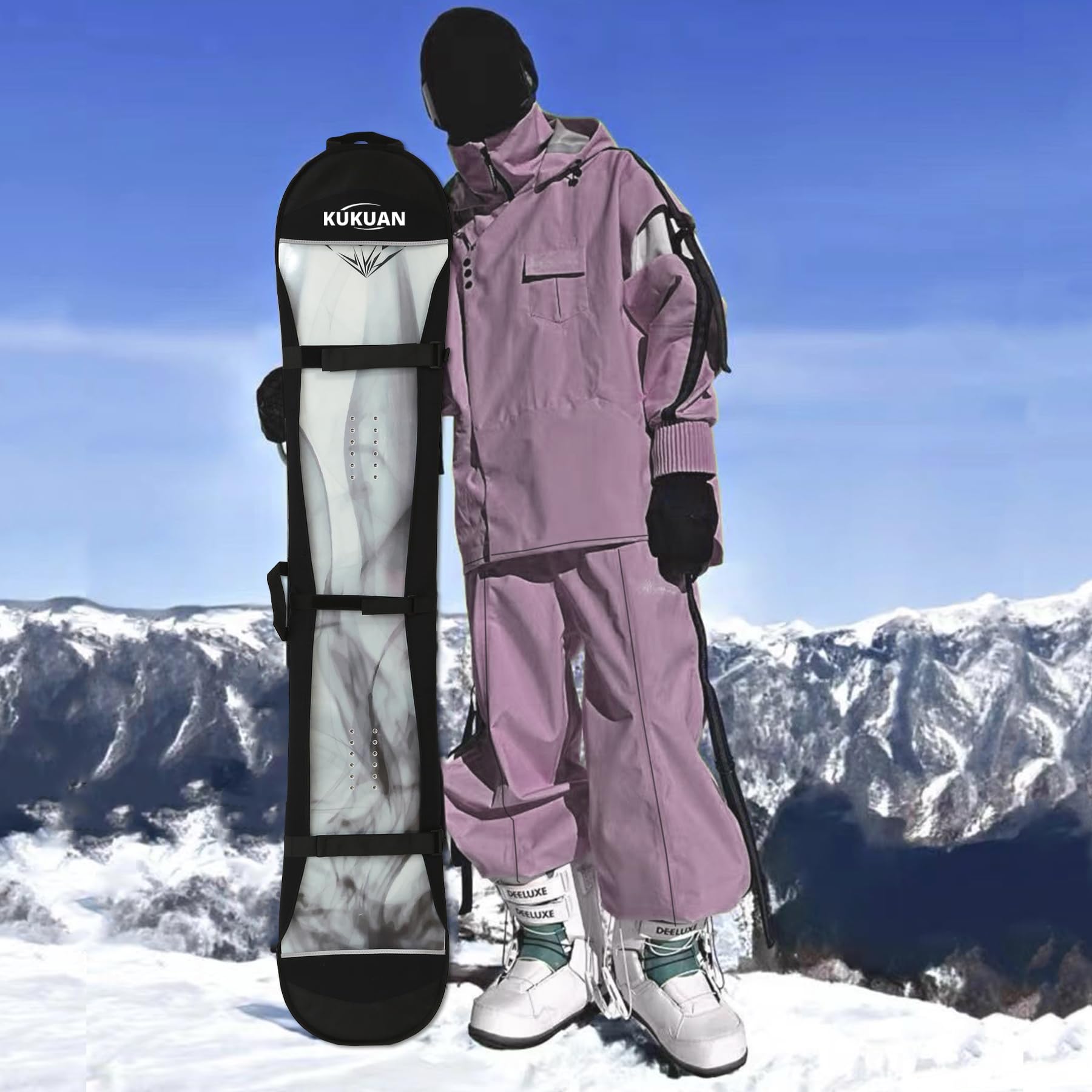 Amazon | KUKUAN スノーボードケース スノーボードバッグ スノボ