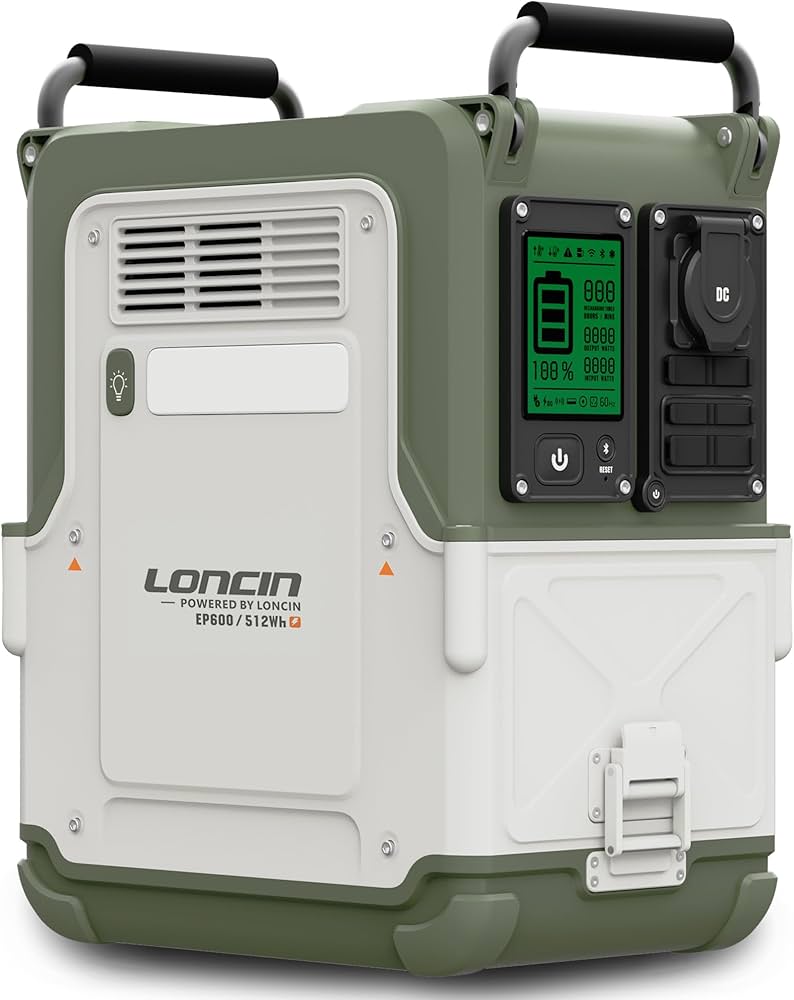 Amazon.co.jp: Loncin ポータブル電源 512Wh AC出力600W/電力リフト