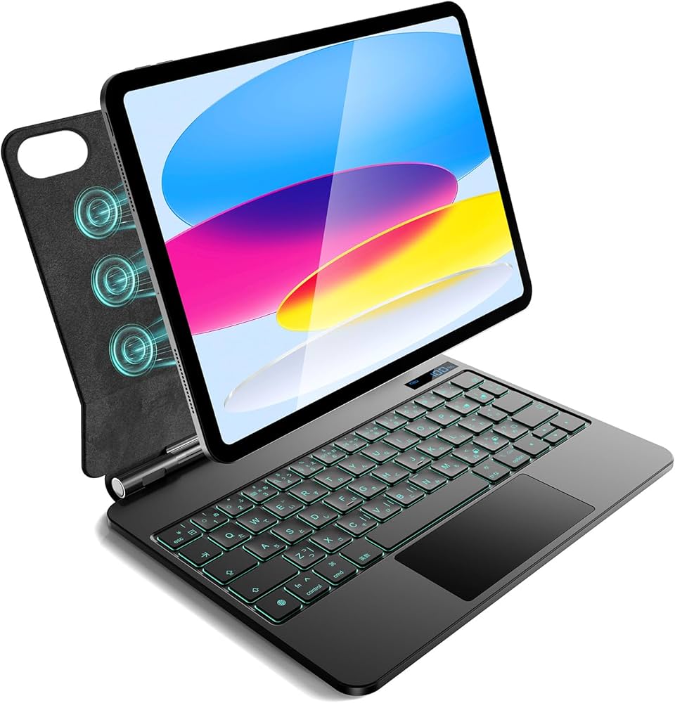 Amazon.co.jp: iPad A16 第11世代/第10世代用 磁気キーボードケース