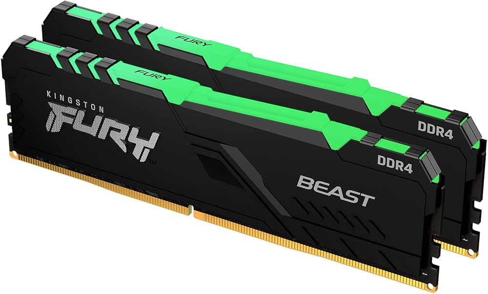 Kingston Fury Beast RGB 16GB (2x8GB) 3600MHz DDR4 CL17 Desktop