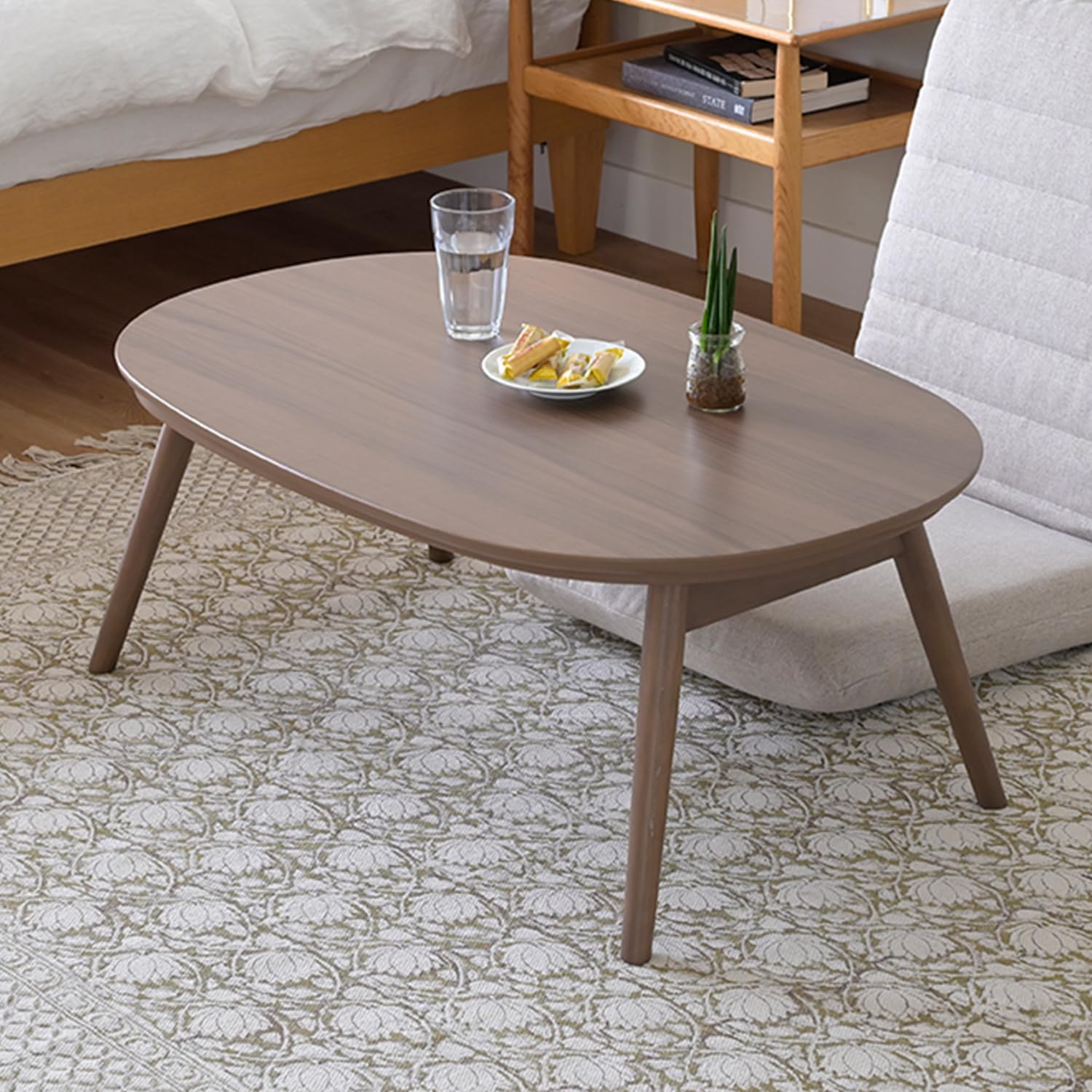 値下げ！⠀】ナチュラル楕円形電気こたつ 値下げ！⠀】ナチュラル楕円