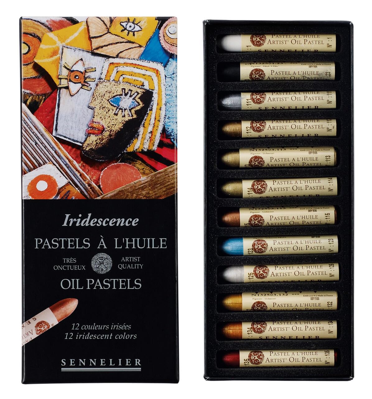 Amazon.co.jp: セヌリエ オイルパステル 12色セット ※パール色 : ホビー