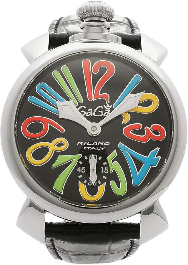 Amazon | [ガガミラノ]腕時計 メンズ 5010.02S-BLK ブラック マルチ