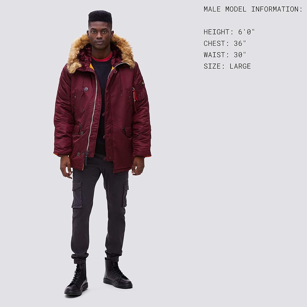 Alpha Industries N-3B Slim Fit Parka - Cold Weather Military Issue