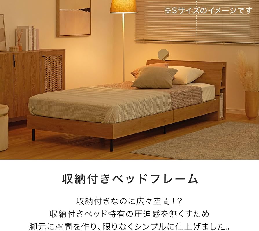 Amazon｜LOWYA ロウヤ ベッド ベッドフレーム ヘッドボード ダブル D