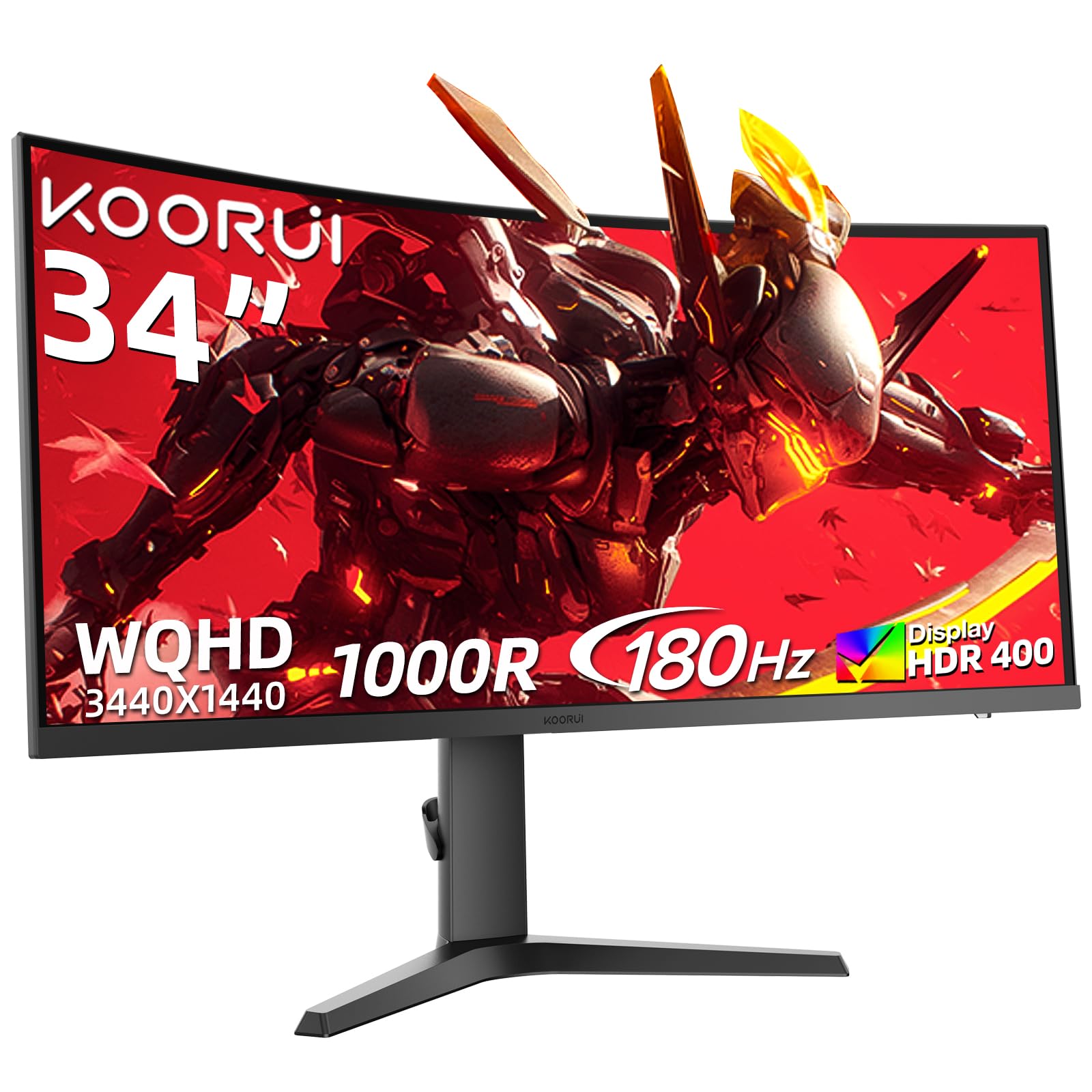 Amazon.co.jp: KOORUI 34インチゲーミングモニター 曲面ウルトラワイド