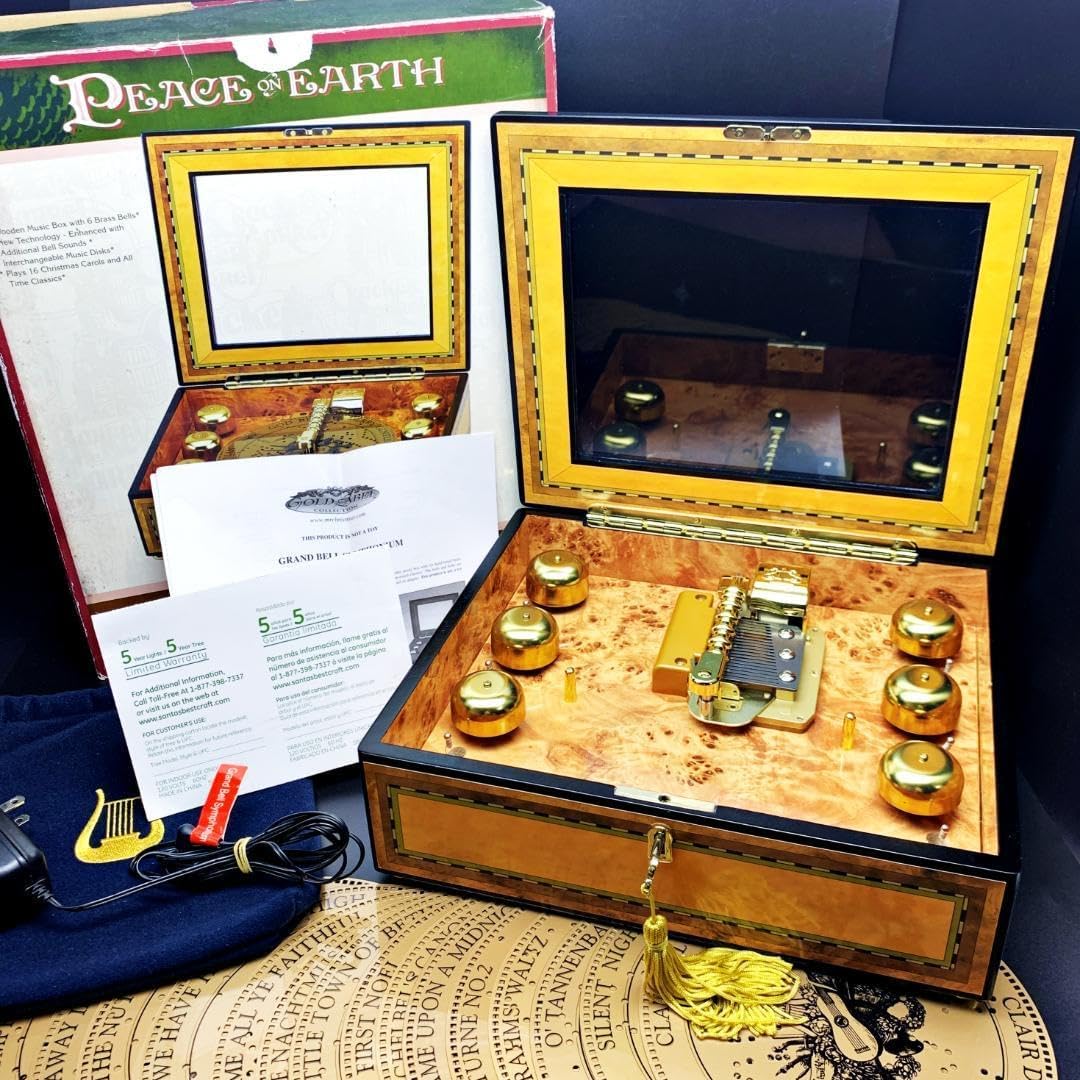 ミスタークリスマス 6ベル オルゴール ディスク 16枚 最高級 レア 動画