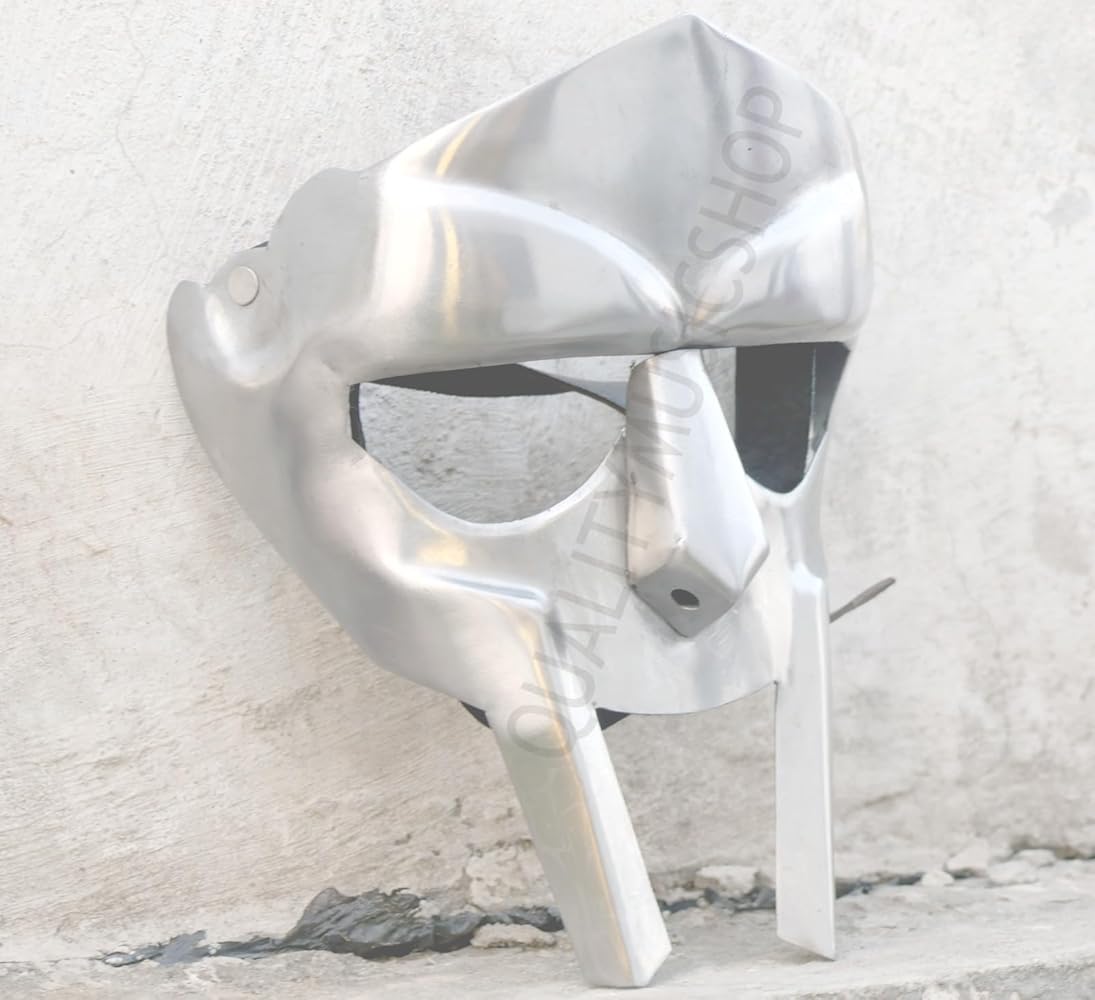 Amazon.com: QUALITYMUSICSHOP Mf Doom Mask Roman Gladiator Helmet