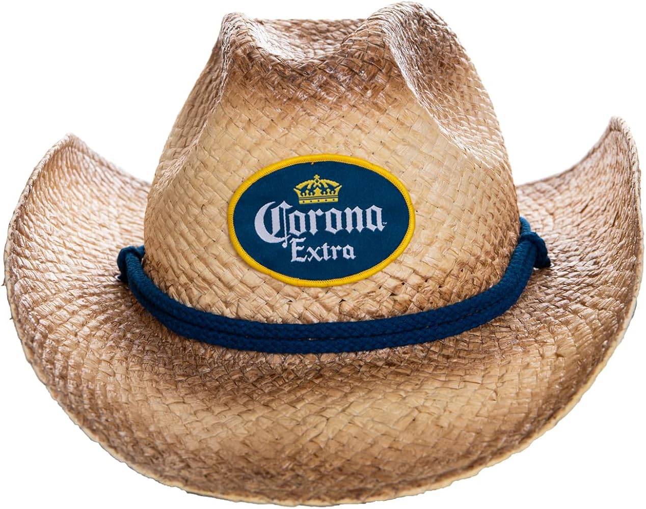 Men's Corona Extra Straw Beach Cowboy Hat with Curved Brim Tan at
