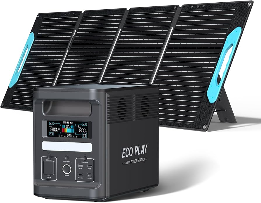 Amazon.co.jp: Eco Play EP1800 ポータブル電源 大容量 蓄電池 1536Wh