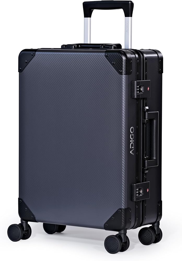 Amazon | [ADIGO] スーツケース アルミ 日本製 機内持ち込み カーボン