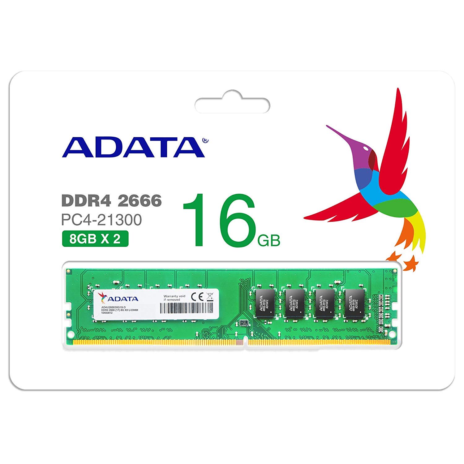 Amazon | ADATA DDR4-2666MHz CL19 288Pin Unbuffered DIMM