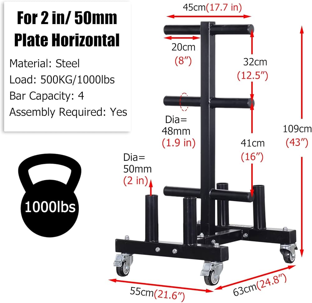 Amazon | ダンベル バーベル 重量 プレートラック 50mm ウェイト