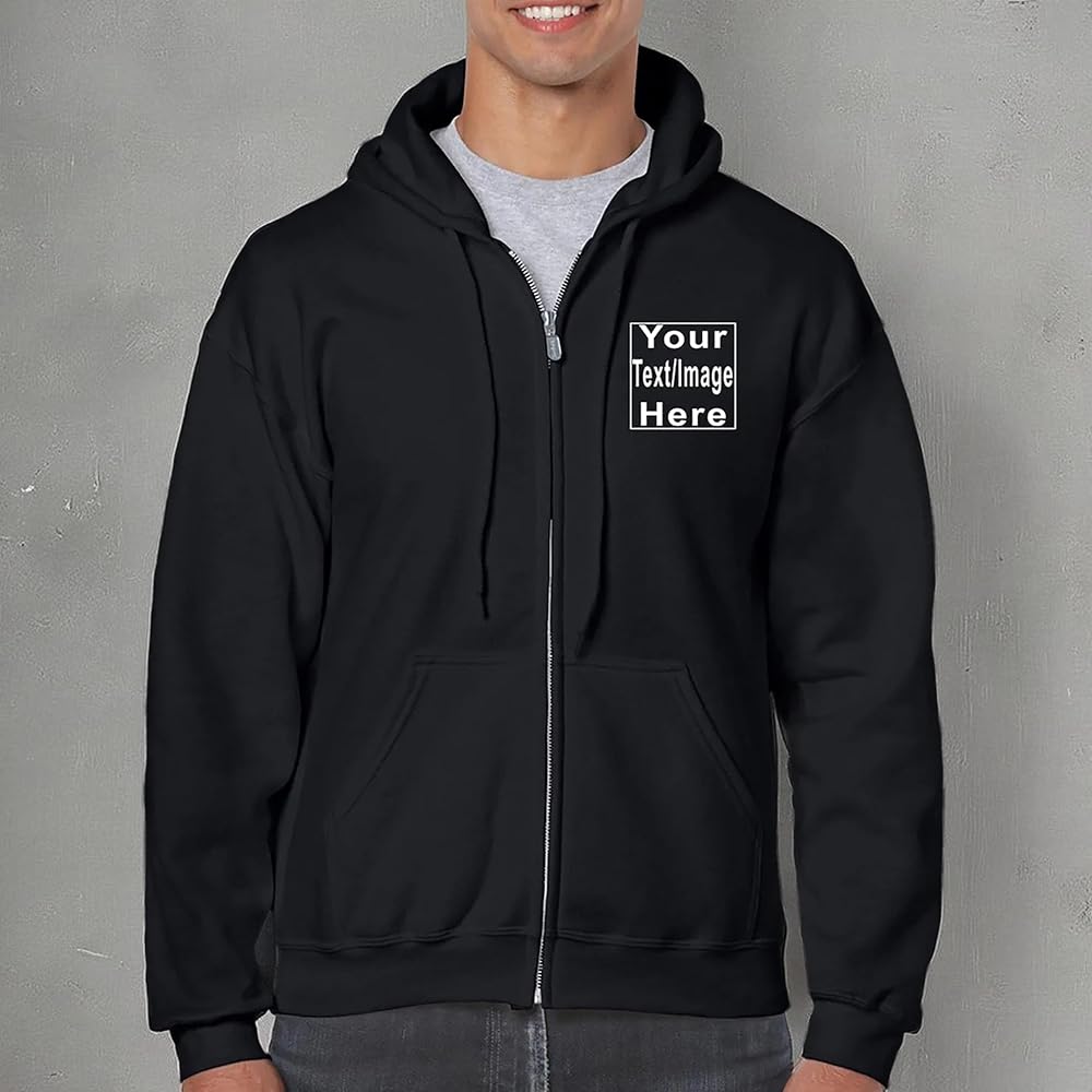 Amazon.com: Yeh Gift Personalized Zip Up Hoodies for Men Women