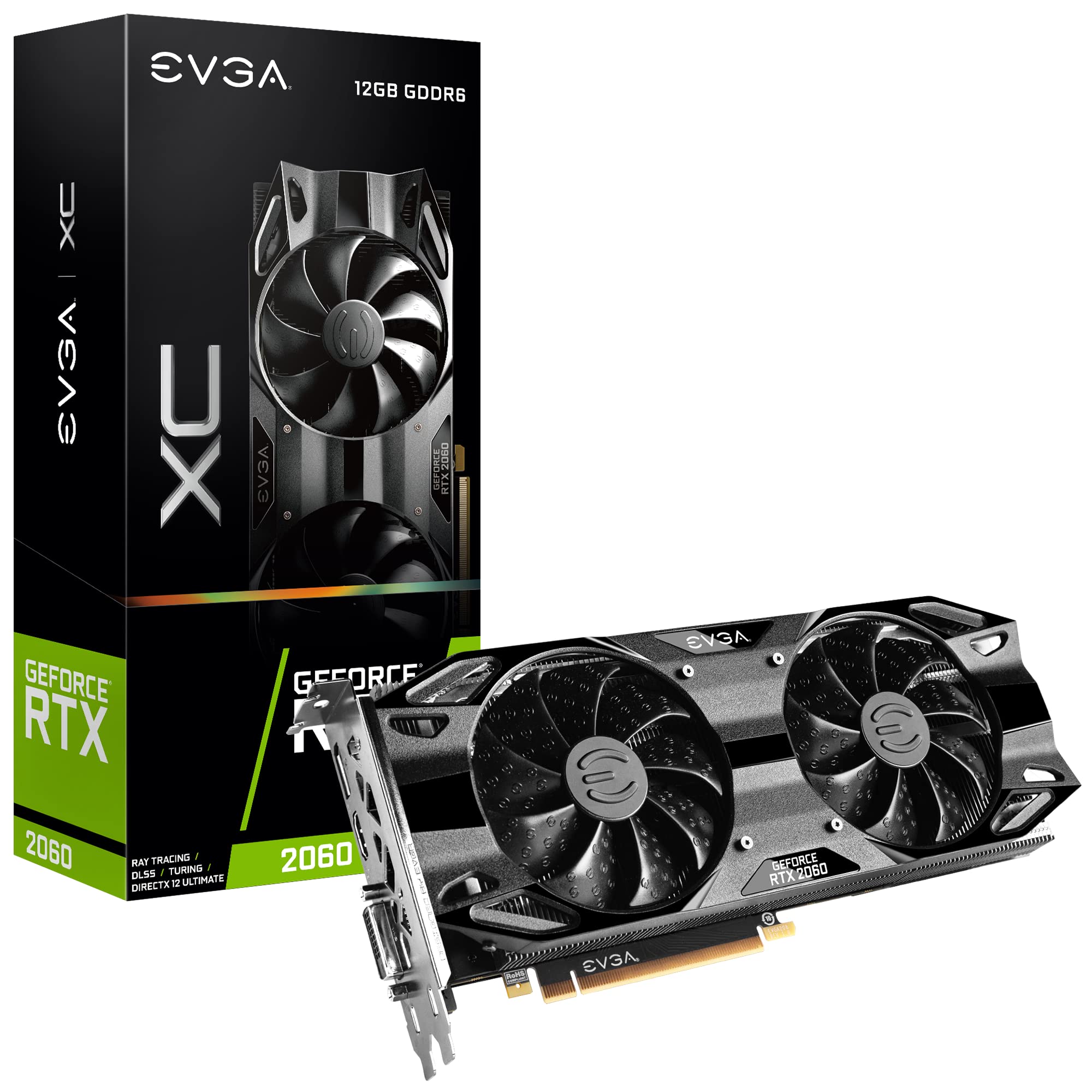 EVGA GeForce RTX 2060 12GB XC Gaming, 12G-P4-2263-KR, 12GB GDDR6
