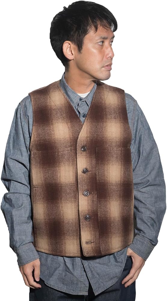 Amazon | [フィルソン] マッキーノ ウール ベスト チェック メンズ