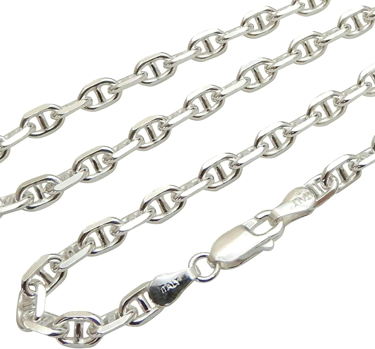 Amazon | （幅3.0mm 長さ55cm） シルバー925 碇を繋ぐ鎖型 アンカー