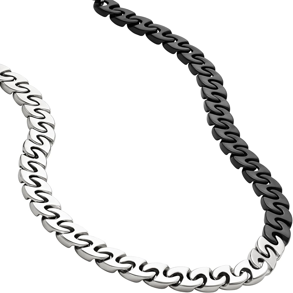 Diesel Men's Two-Tone Stainless Steel Chain Necklace (Model