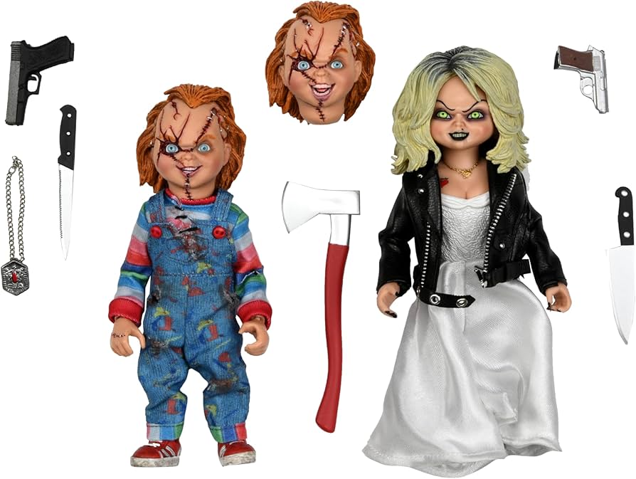 Amazon.com: NECA Bride of Chucky - Chucky and Tiffany 2-Pack - 8