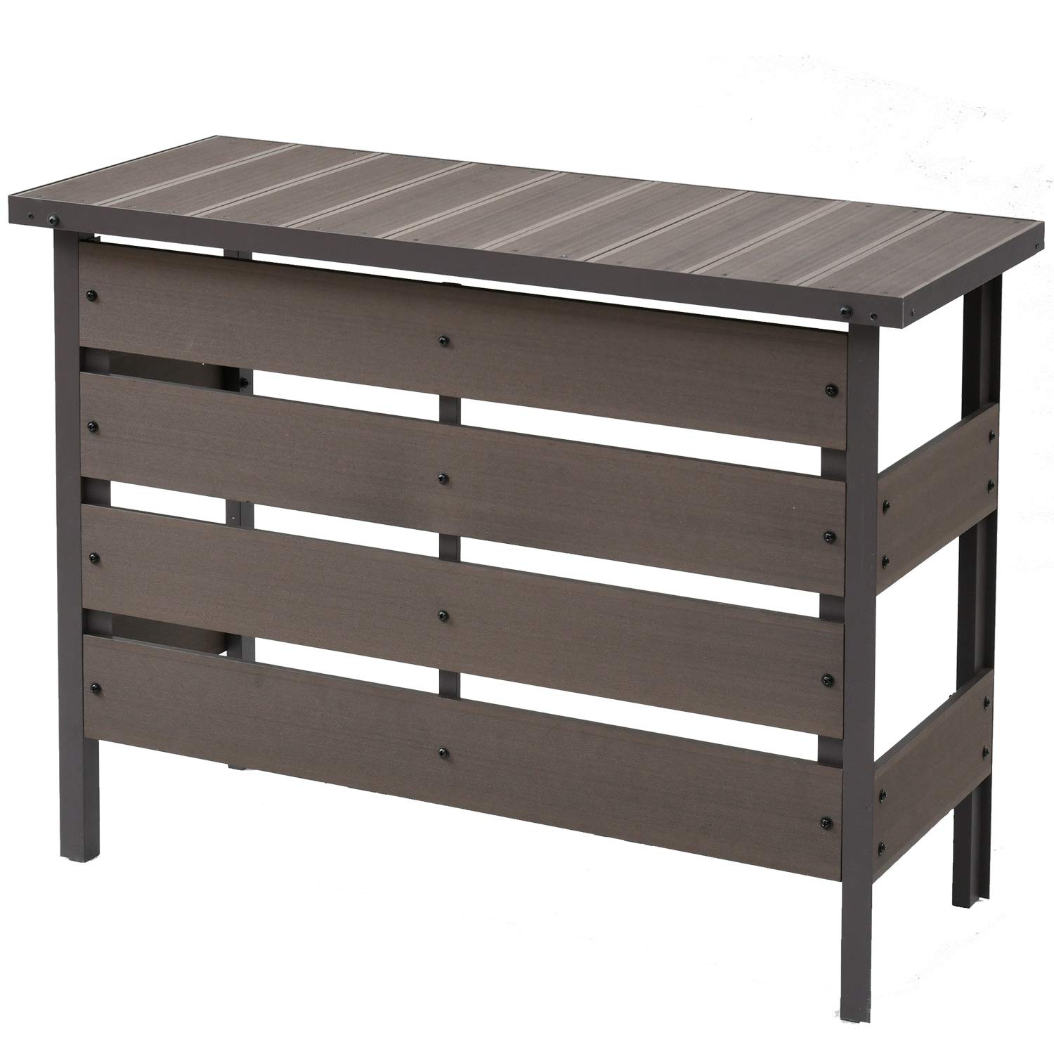 Amazon.co.jp: [山善] ガーデンマスター 人工木 エアコン室外機カバー