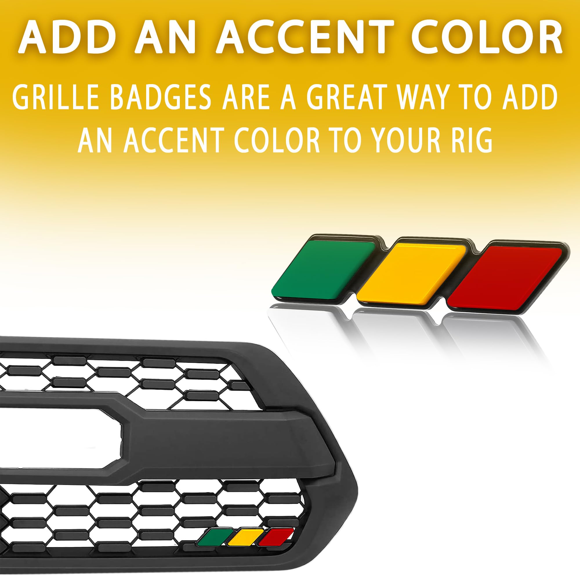 Amazon | 標準グリルバッジ(ラスタスキーム) | エンブレム | 車＆バイク