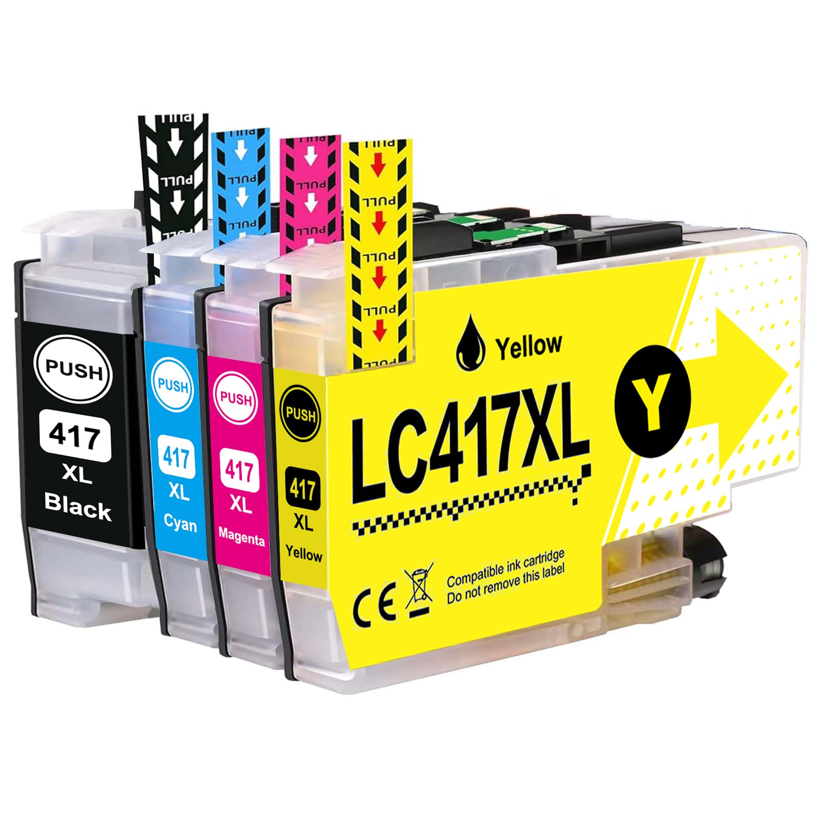 Amazon.co.jp: Aseker互換LC417XL LC417XL-4PKインク高容量ブラザー用