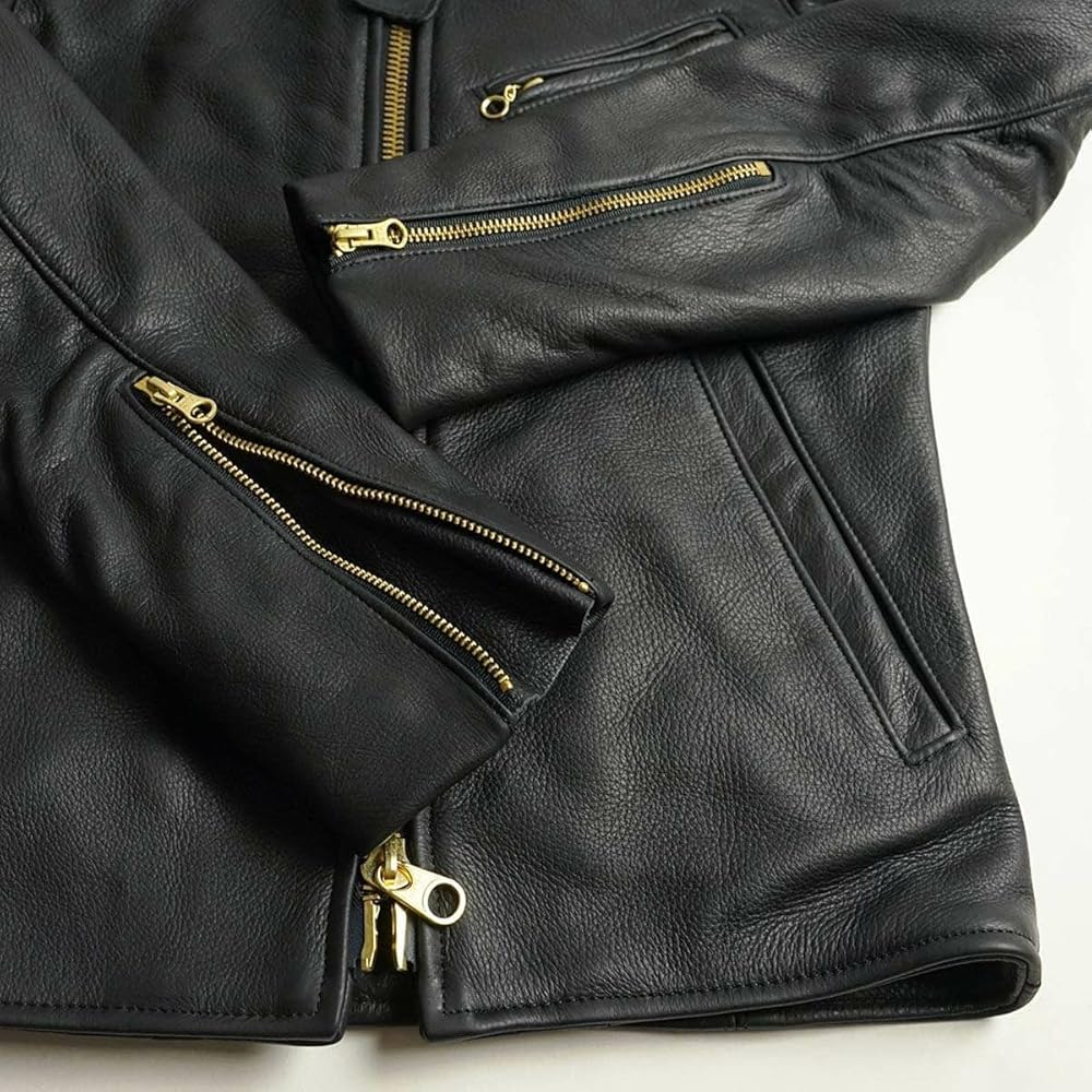 Amazon.co.jp: Vanson Enfield Single Rider with Collar, Soft Cow