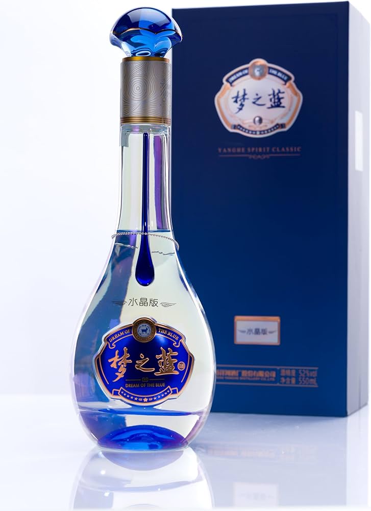 Amazon.co.jp: 夢之藍 水晶 52° 550ml アルコール52度 箱付 中国酒