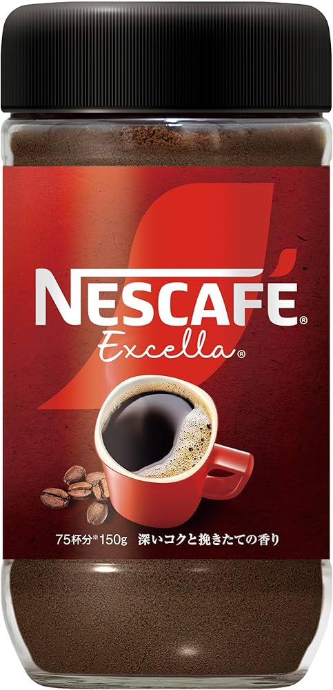 Amazon.co.jp: ネスカフェ エクセラ 150g,瓶,75杯分,ブラック
