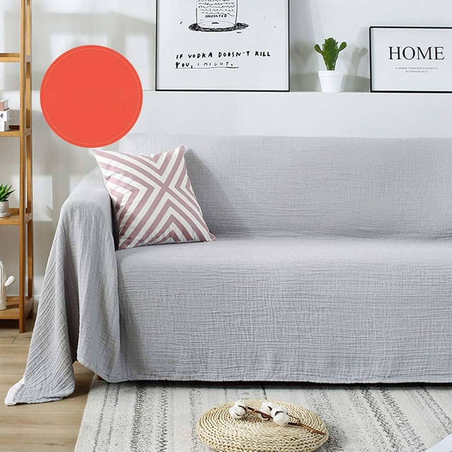Amazon｜ソファーカバー タオルケット 綿100% 柄 200*260 ガーゼ