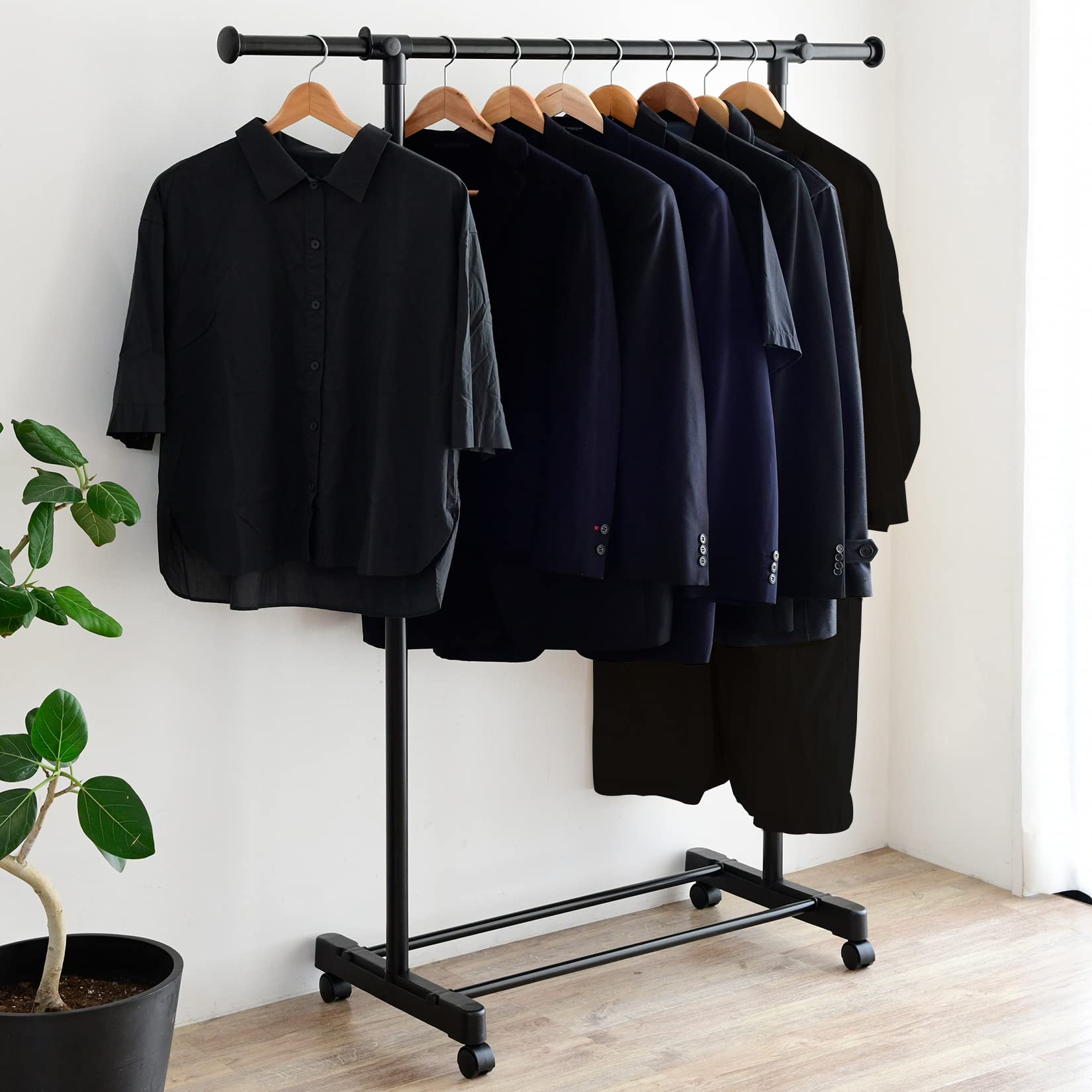 マコさん専用 鉄製ハンガーラック 高さ190cm 幅100cm 2段タイプ マコさん