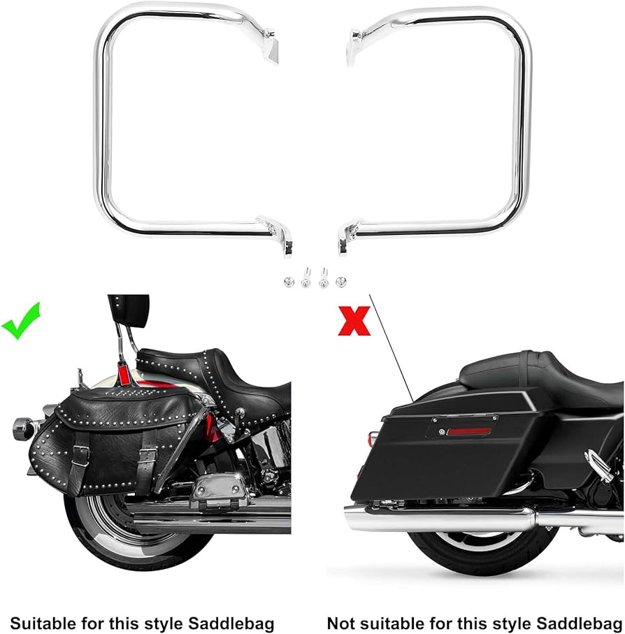 Amazon | TCMT リア サドルバッグ ガード レール クラッシュ バー