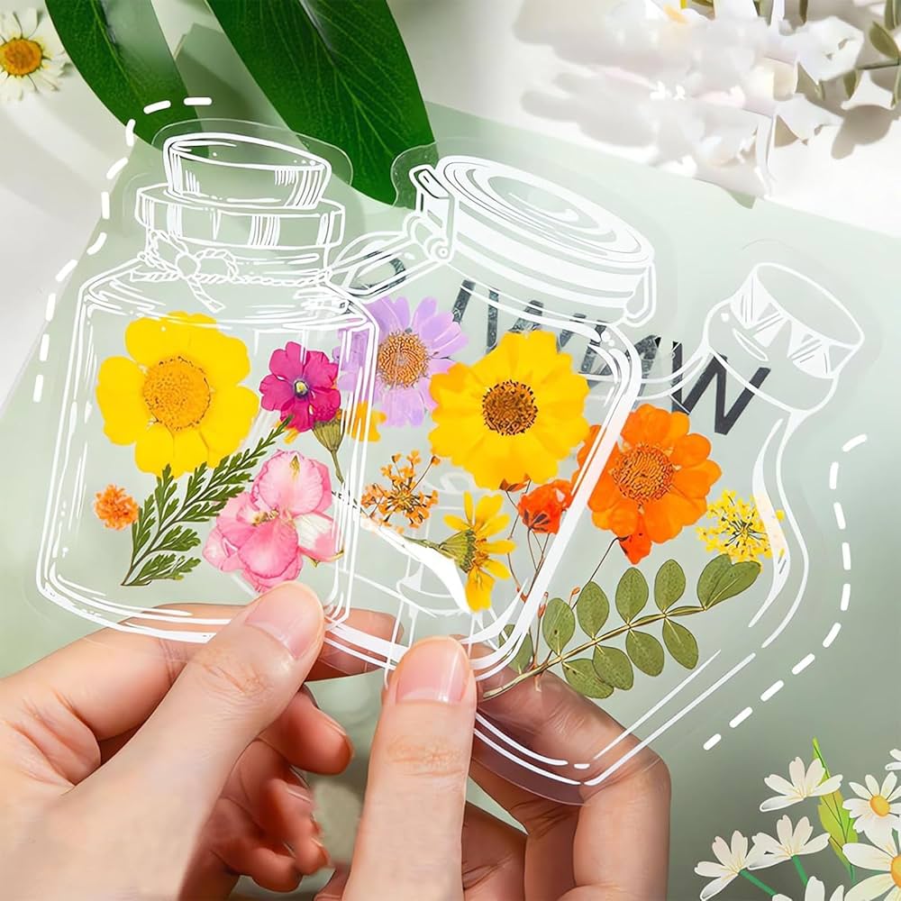 Amazon | ZRGR ドライフラワーのしおり 100枚セット 押し花キット 20個