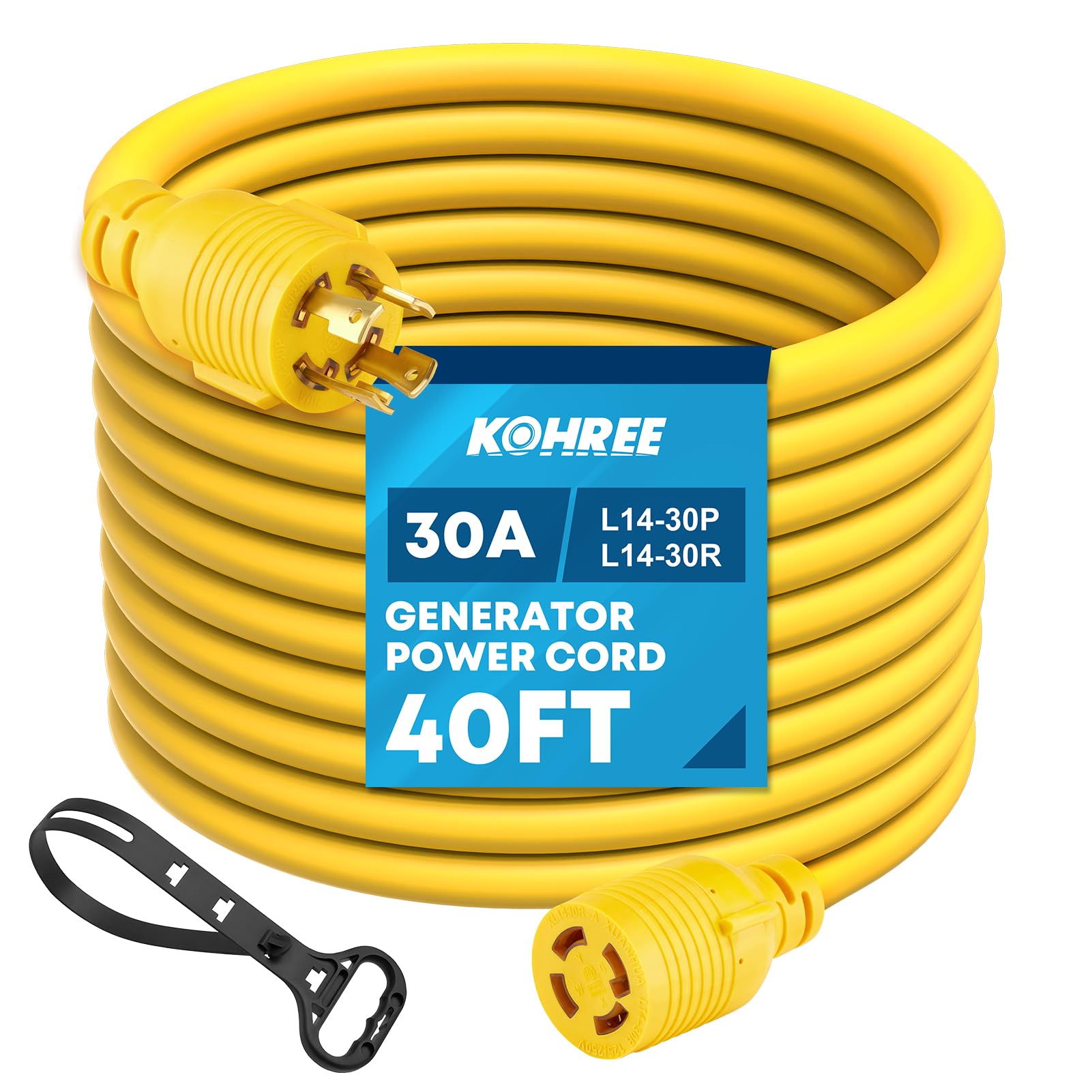 Amazon.com: Kohree 30 Amp Generator Extension Cord 4 Prong 40FT
