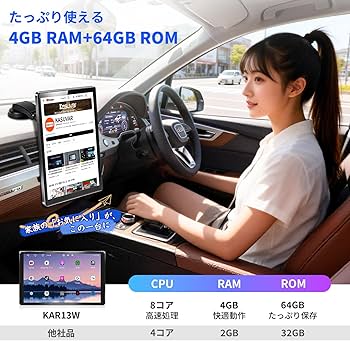 Amazon.co.jp: KASUVAR 10.1インチ横縦回転対応ディスプレイオーディオ
