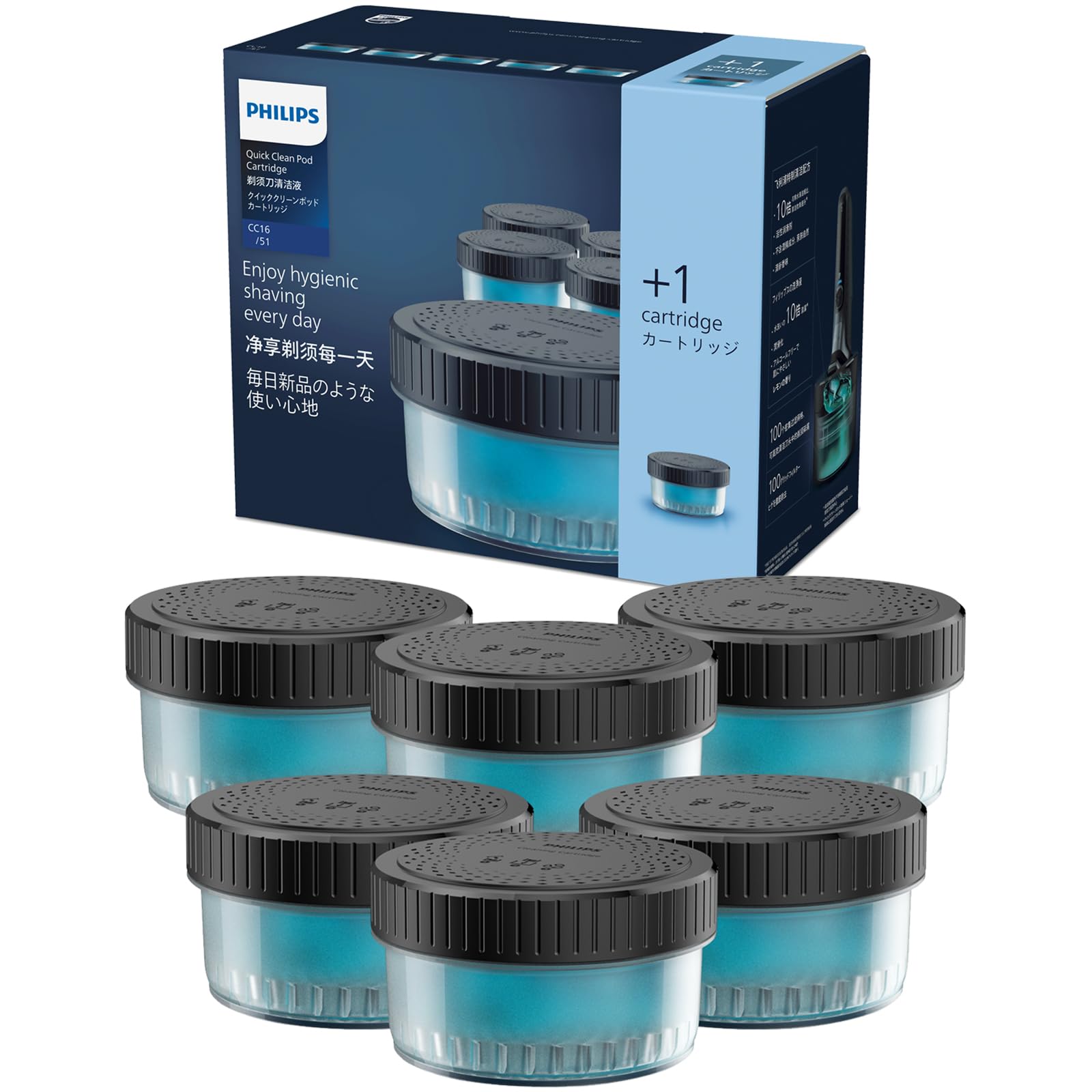 Amazon.co.jp: フィリップス 洗浄液 6個入り シェーバー (S5000 S7000
