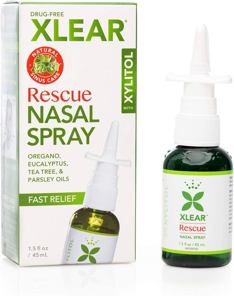 Amazon.com: Xlear Rescue Natural Nasal Spray with Xylitol, Oregano