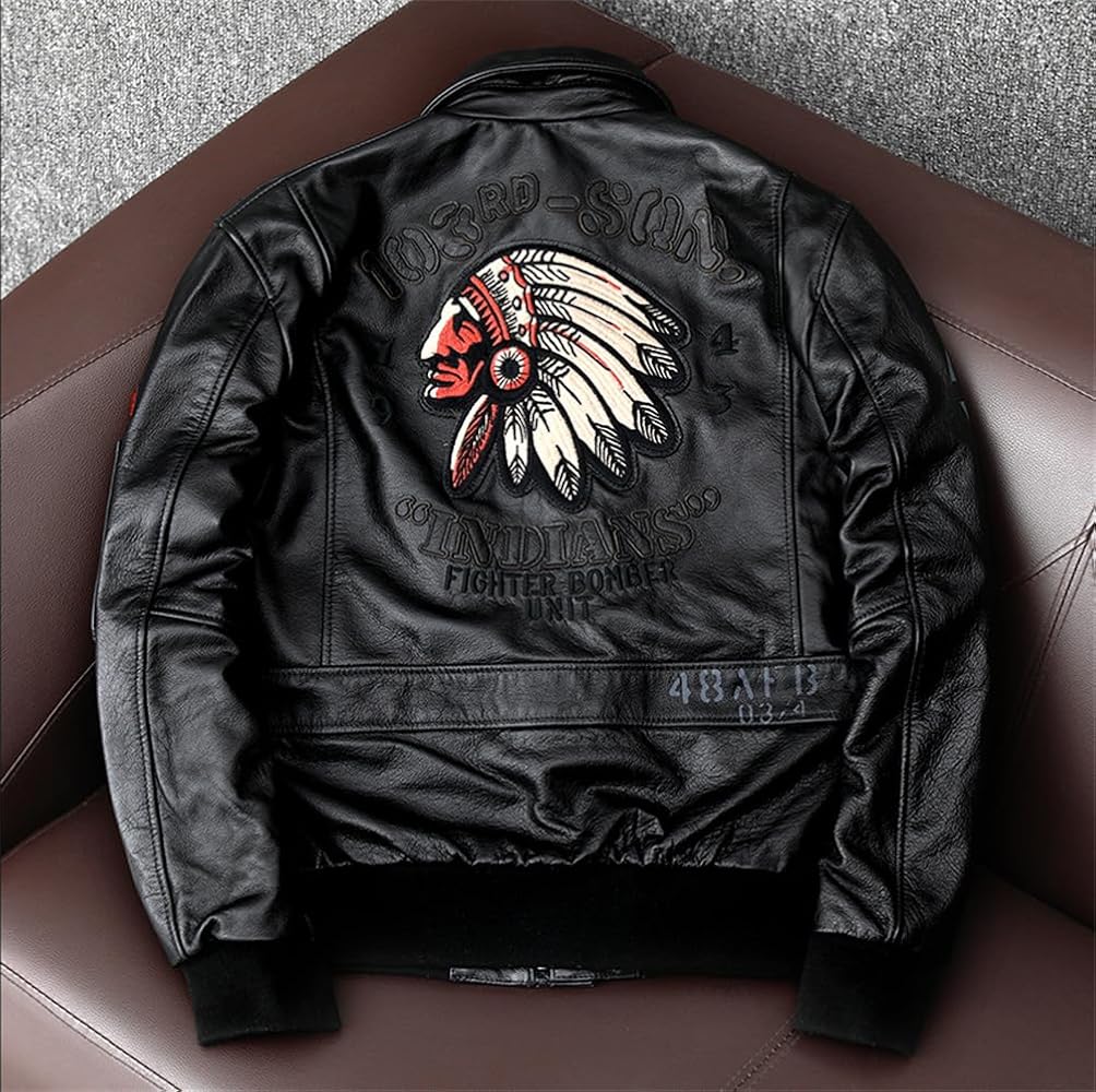 Amazon | [VIIBOY] 革ジャン 本革ジャケット 本革 フライトジャケット