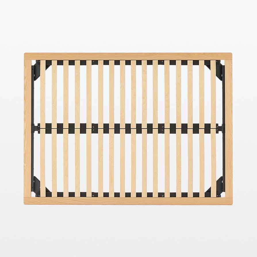 Amazon｜無印良品 木製ベッドフレーム ダブルサイズ 幅147×奥行202×高