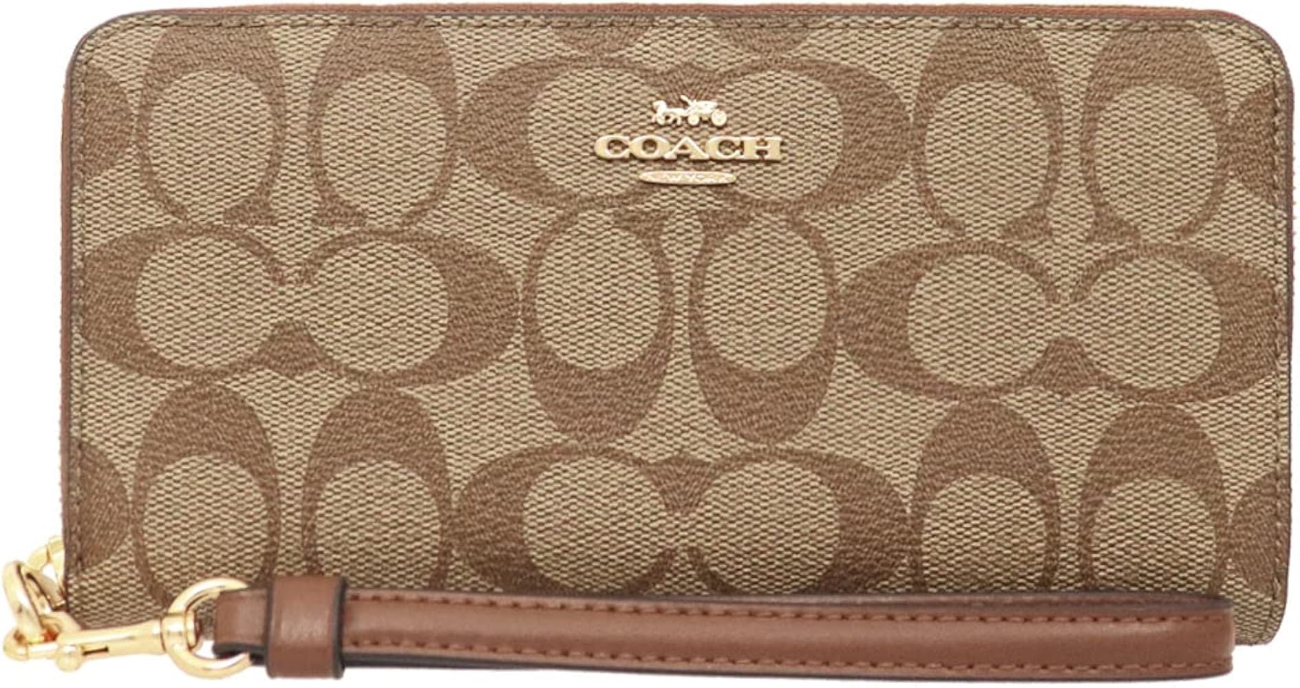 Amazon | [コーチ] COACH 財布(長財布) FC4452 C4452 カーキ×サドル2