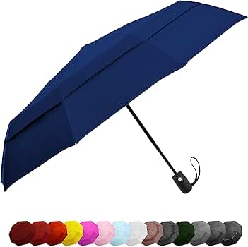 Amazon.com: Windproof Travel Umbrellas for Rain - Lightweight
