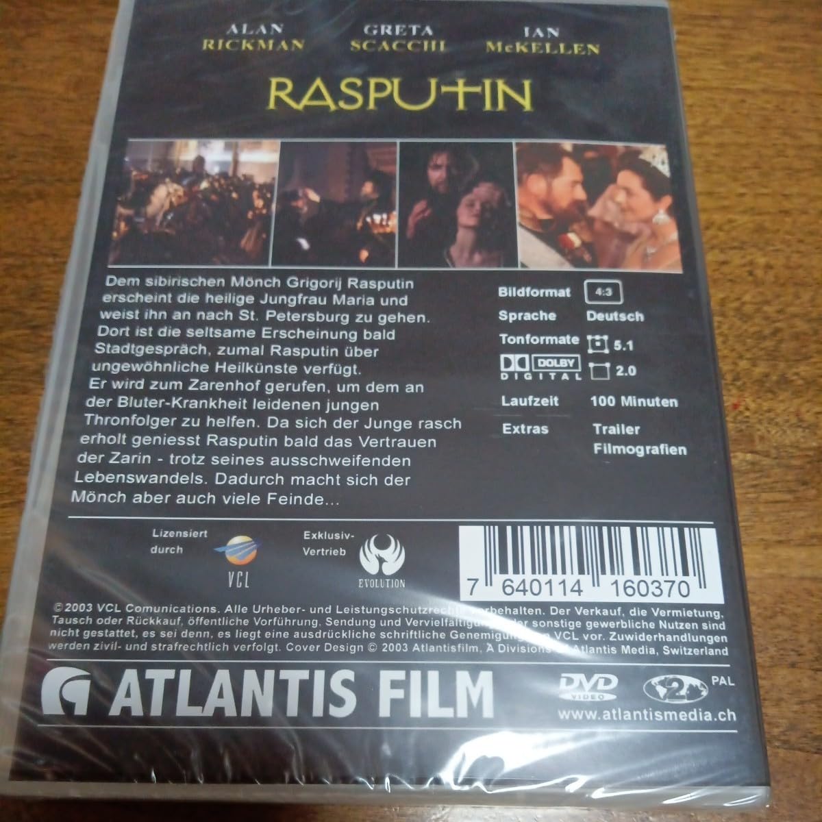 Amazon.co.jp: 『ラスプーチン』アラン・リックマン 欧州版DVD（PAL