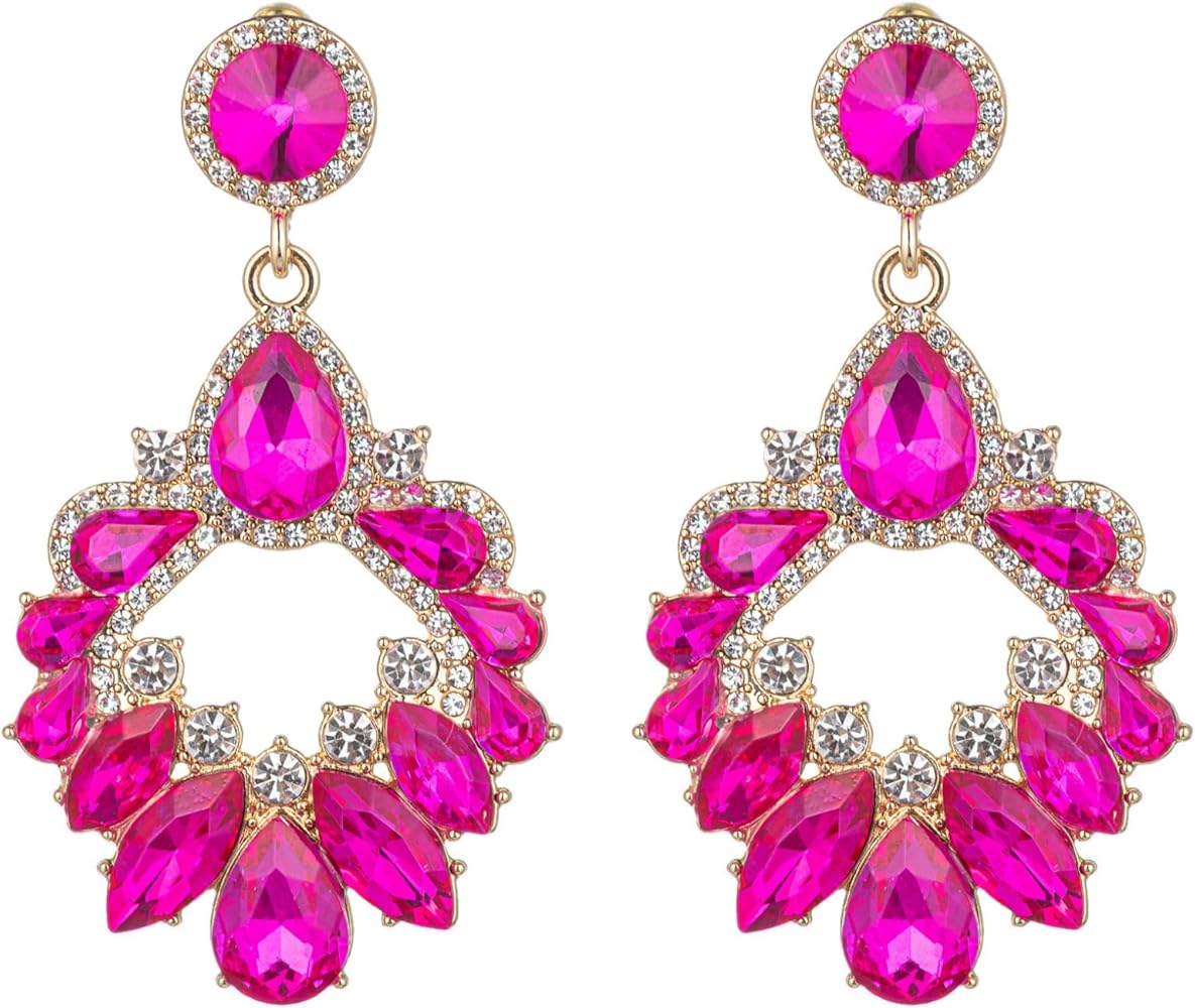 Amazon | ピアス ビジュー ピンク ゴールド ドレス ビキニ コンテスト