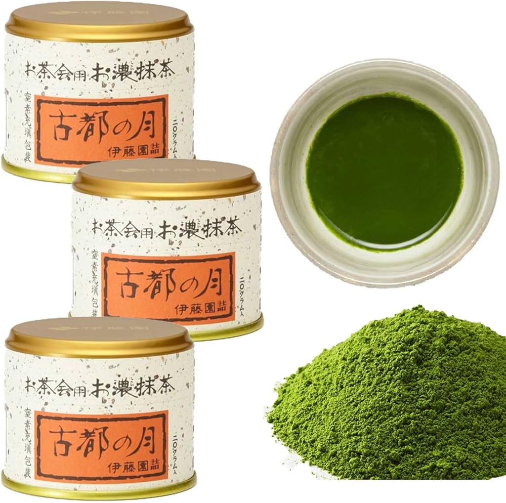 Amazon | 【伊藤園専門店 公式】古都の月 20g×3本 お茶会用 お濃抹茶