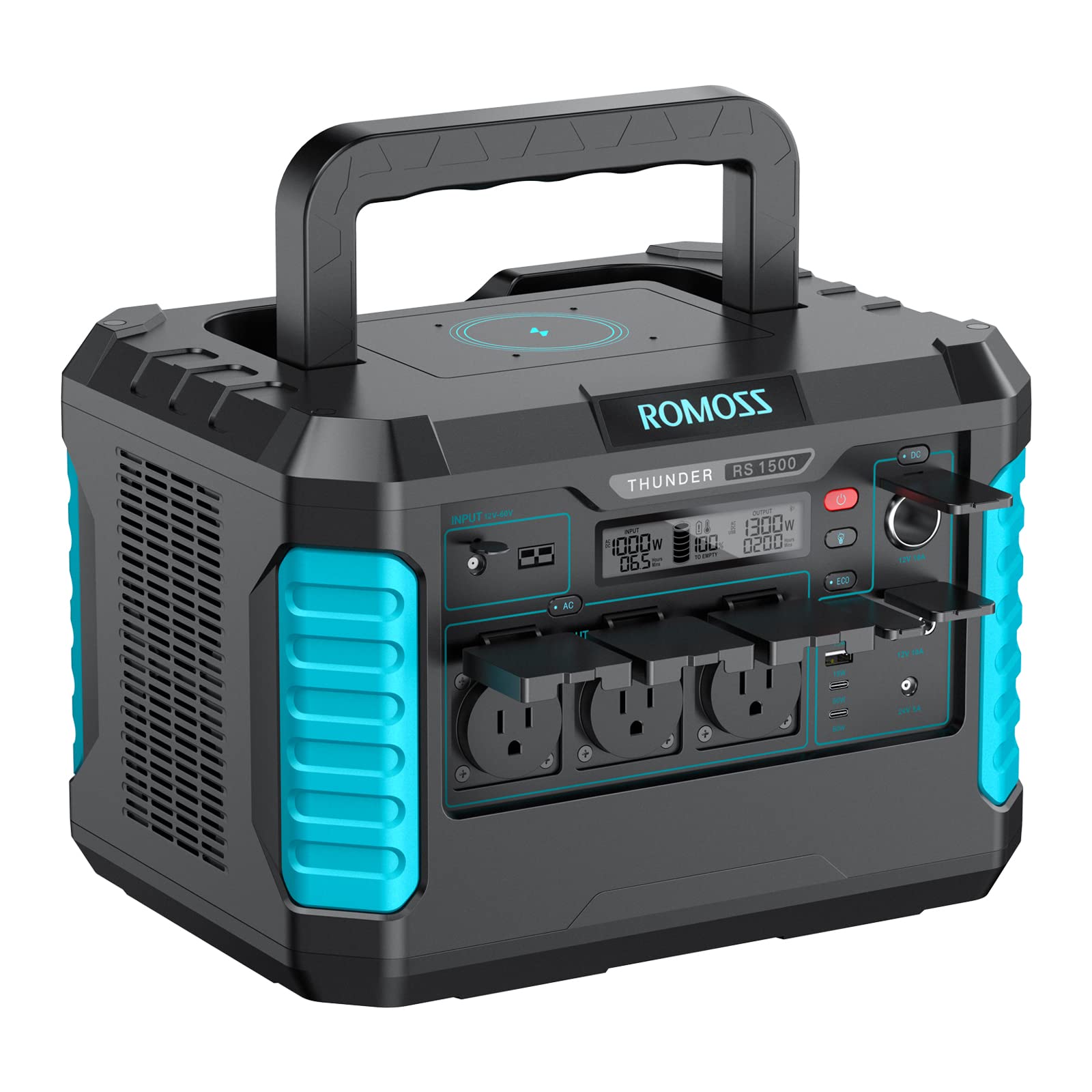 Amazon.co.jp: ROMOSS 1500Wポータブル電源 大容量1328Wh/358000mAh