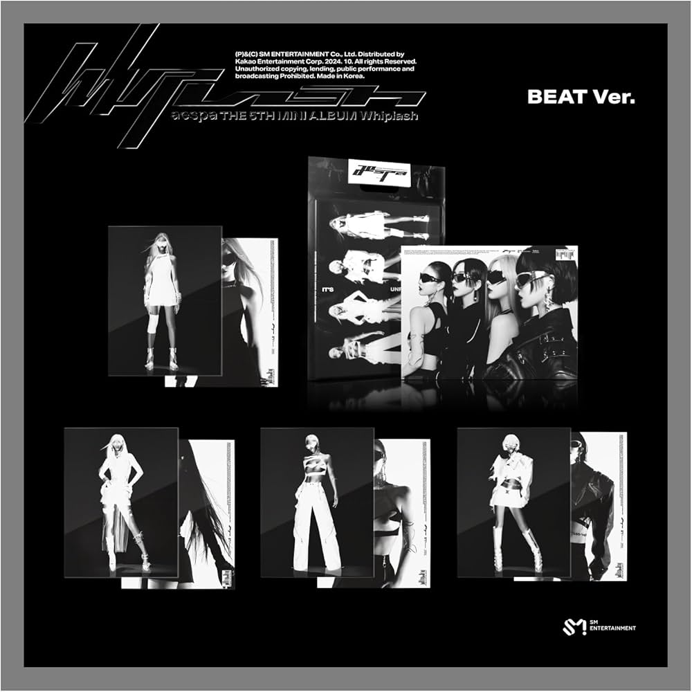 Amazon.co.jp: aespa Whiplash 5th Mini Album with Tracking (BEAT