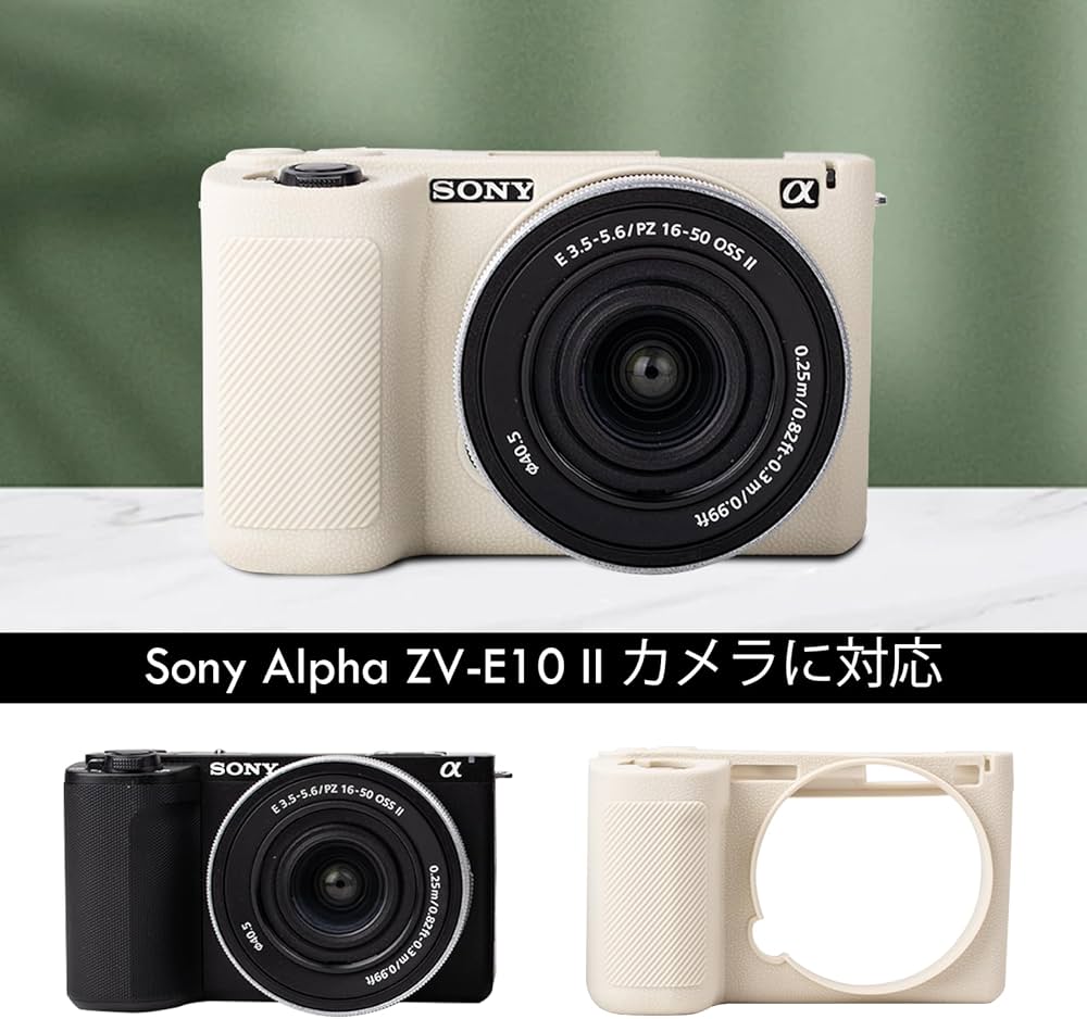 Amazon.co.jp: kinokoo for VLOGCAM ZV-E10 II ケース、SONY ミラー