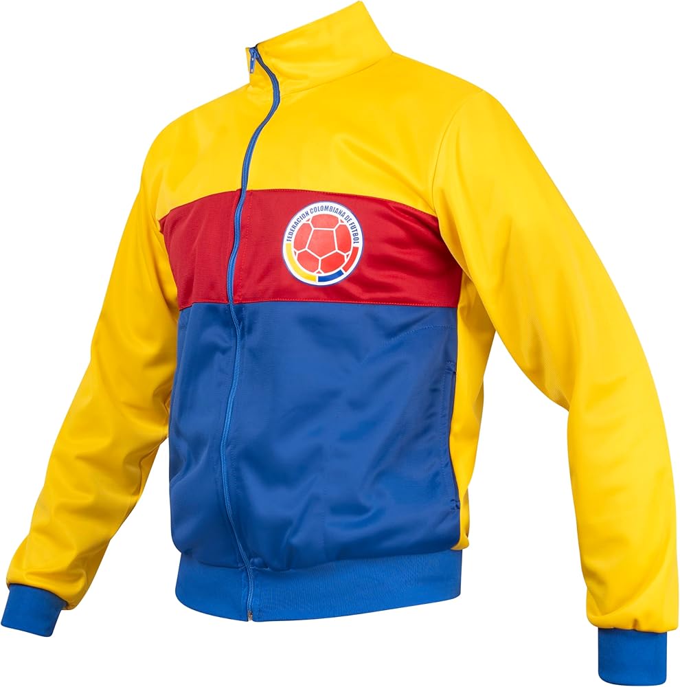 Amazon.com: JL Kippha's Colombia Retro Football Yellow Blue and